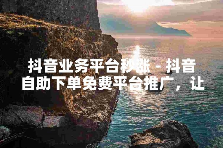 抖音自助购买平台，打造你的网红之路