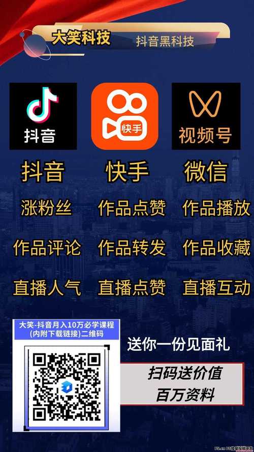 揭秘快手网红背后的秘密武器：刷赞平台网站。